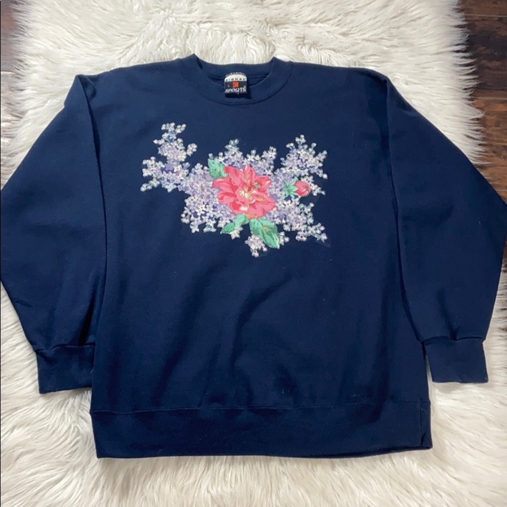 Vintage | Grandma Floral Crewneck Sweater